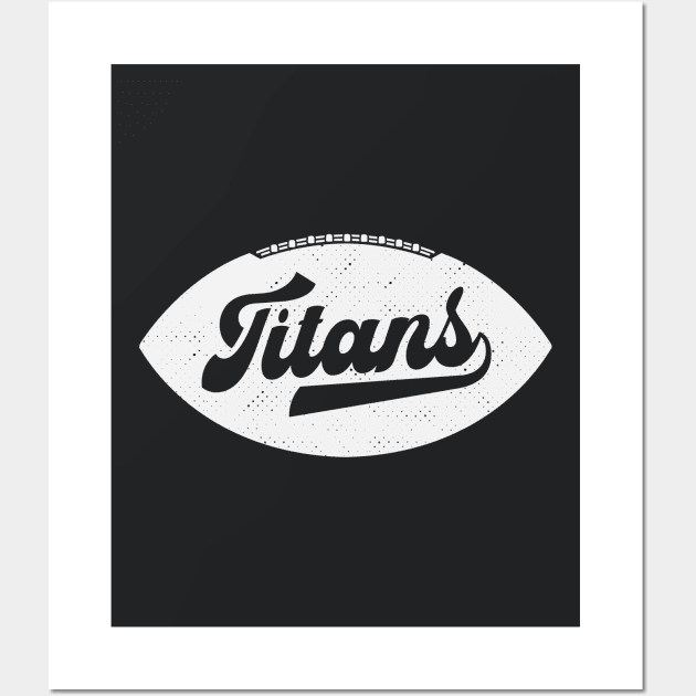 Retro Titans Football Wall Art by SLAG_Creative